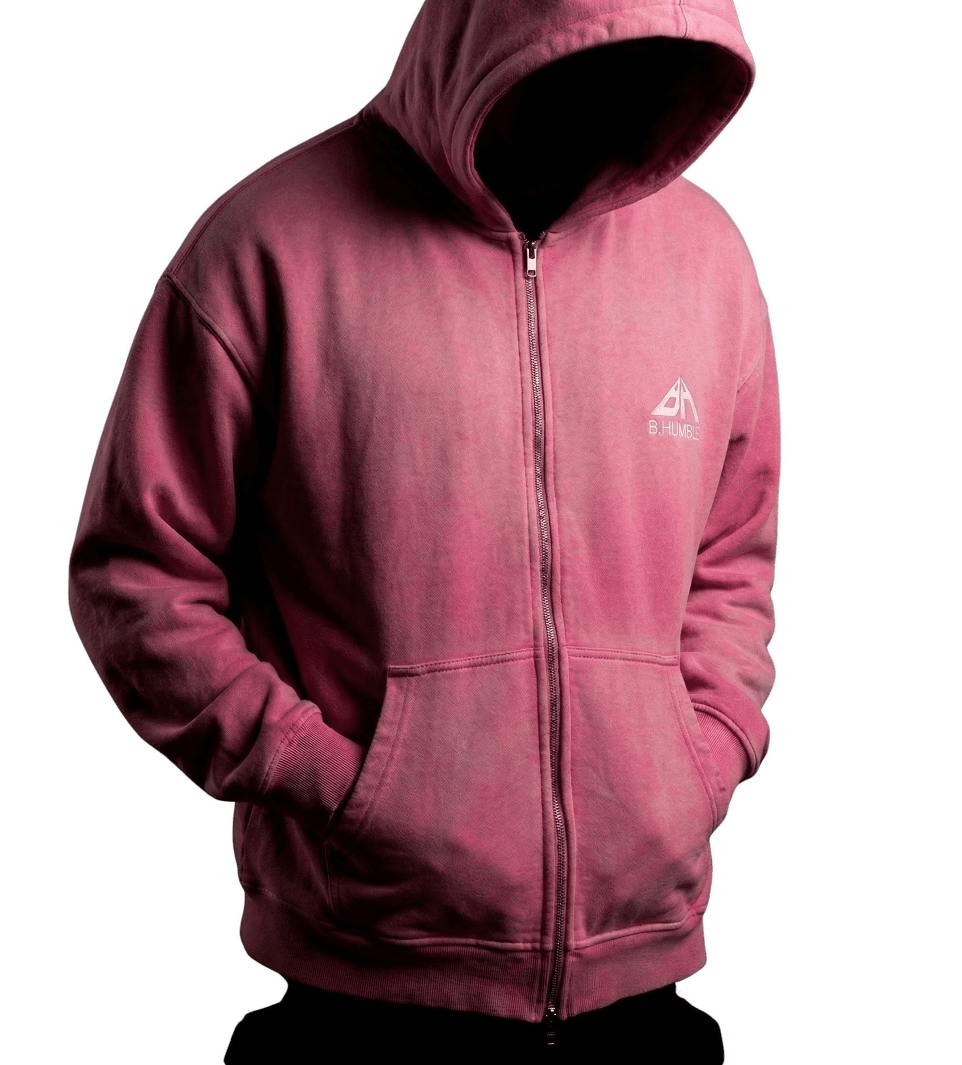 Pink B.HUMBLE Zip Hoodie