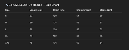 B.HUMBLE SPRAY DYED ZIP HOODIE